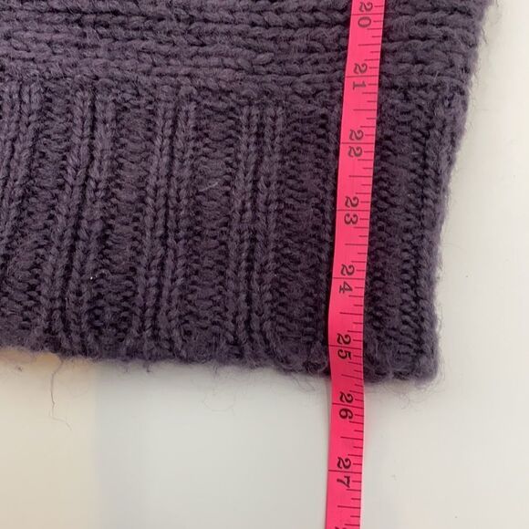 American Eagle Wool Mohair Blend V-Neck Tunic Sweater in Purple Size Small - Picture 8 of 9